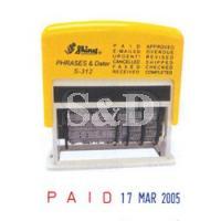 Shiny 2-Colour Phrase Date Stamp 双色多用途字句日子印