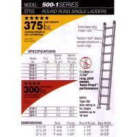 Round Rung Single Ladder 单面铝梯